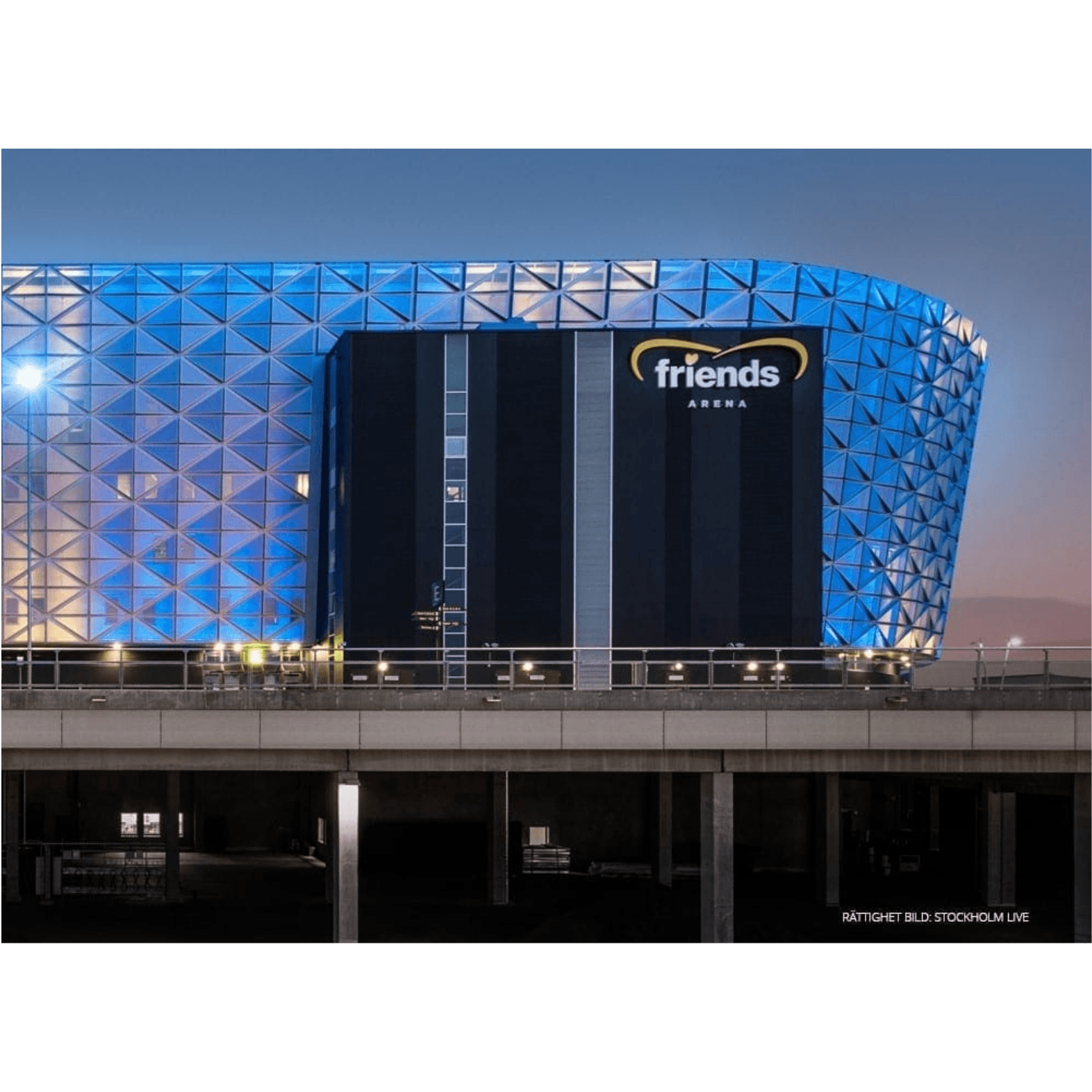 Facade project at Friends Arena where Marutex stainless fasteners were used