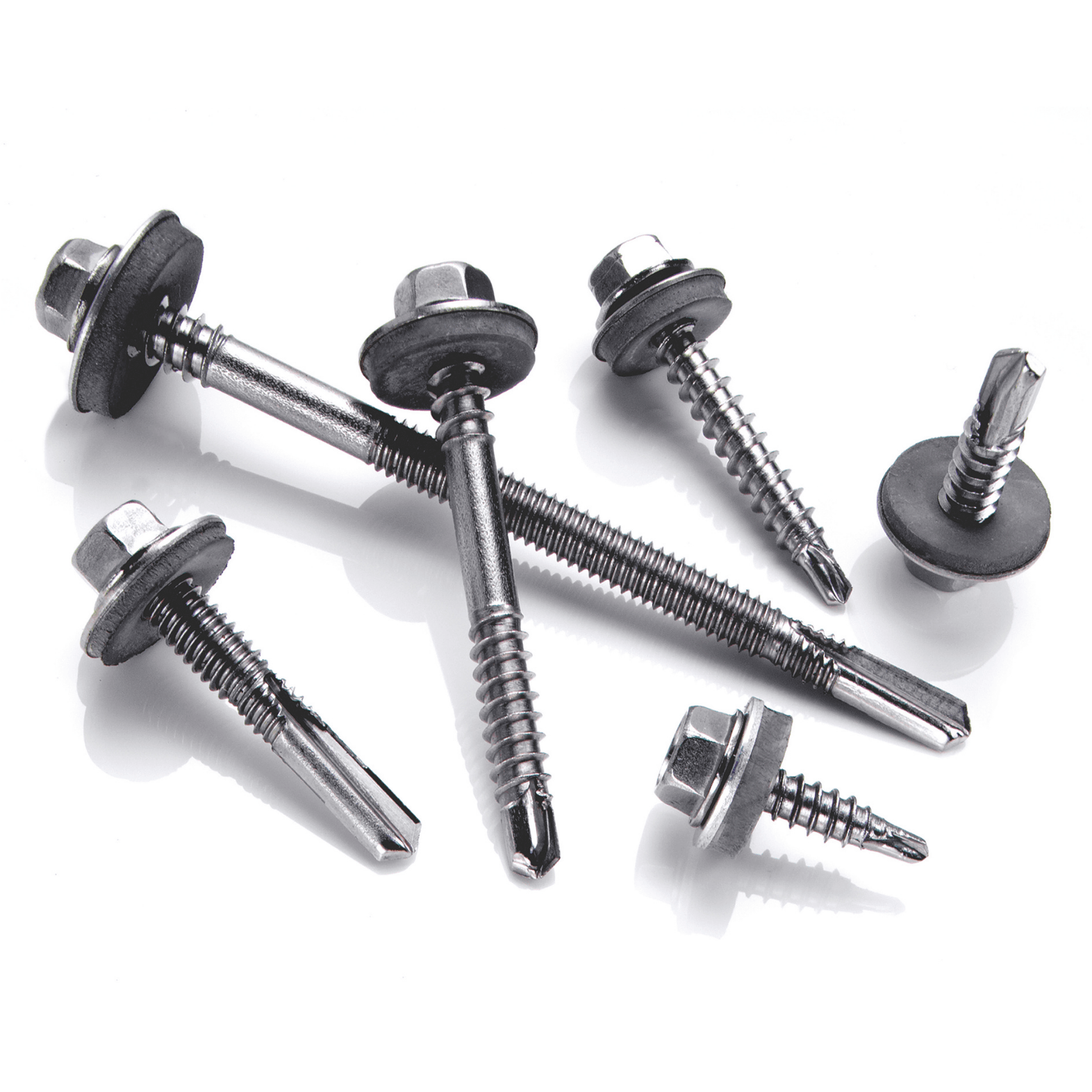 Marutex stainless drill screws with sealing washers